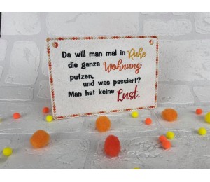 Stickserie - Putzfrau Sprüche